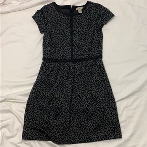 Black and Gray Cheetah Print Dress